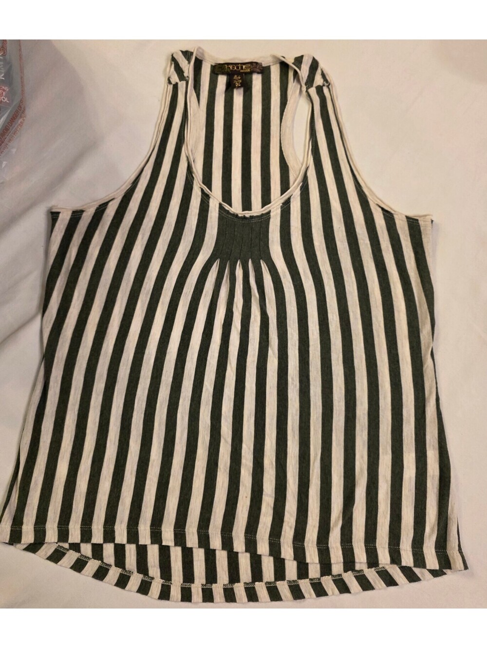 Kische Boutique Women's Striped Rayon Tank Top Size XL